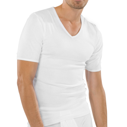 Schiesser Original Feinripp t-shirt, V-hals
