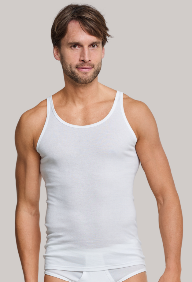 Schiesser Original Feinripp hemd-wit