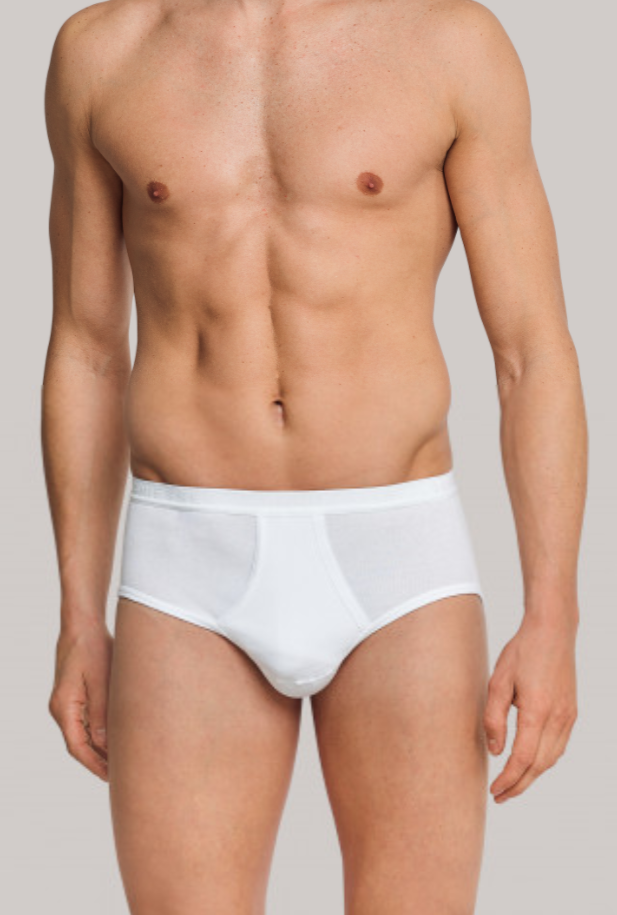 Schiesser Original Feinripp sportslip-wit
