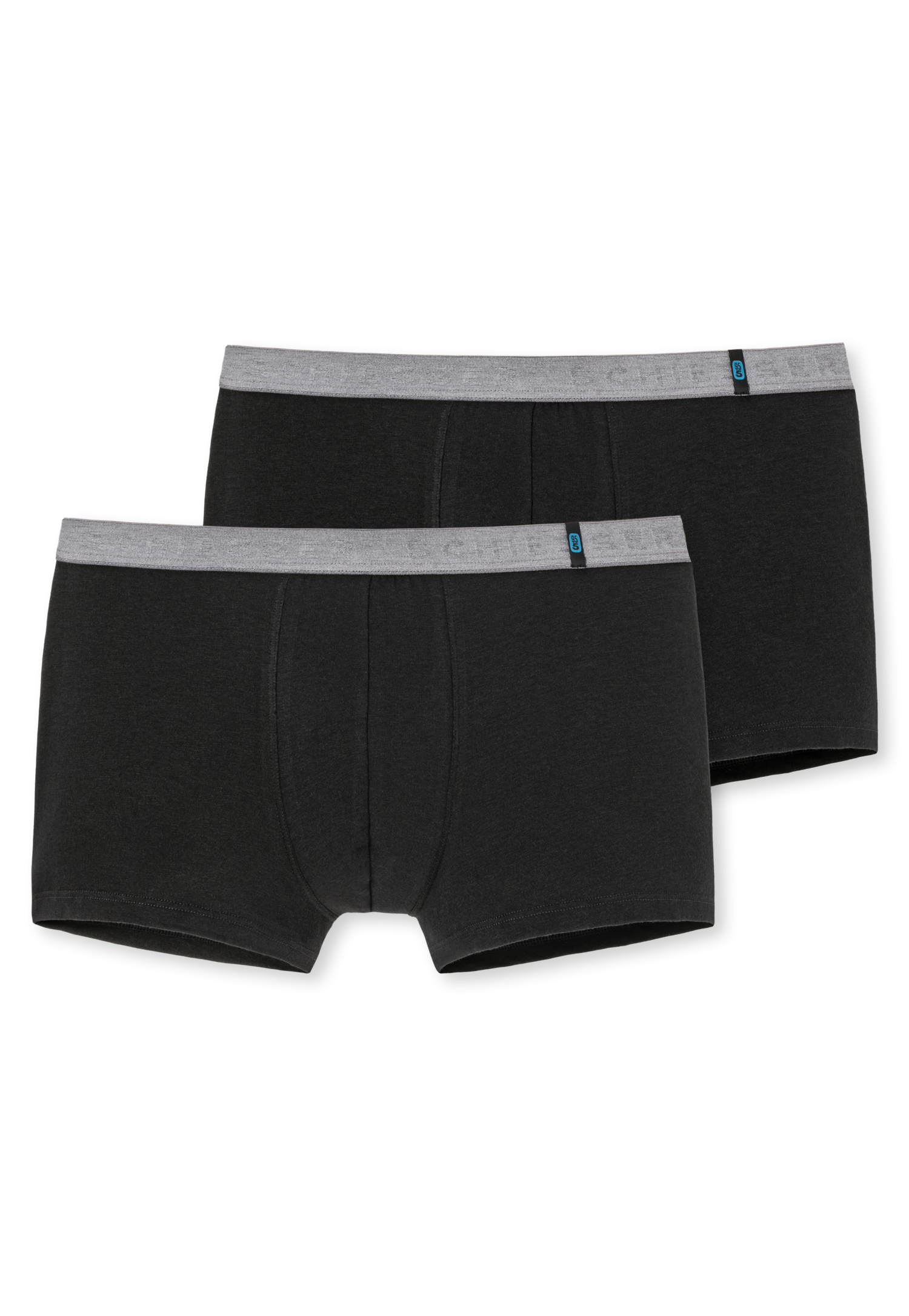 Schiesser 95/5 short kort 2-pack zwart